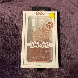 casemate rose gold waterfall iphone x case